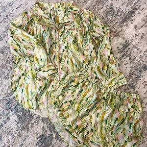 By Anthropologie satin set